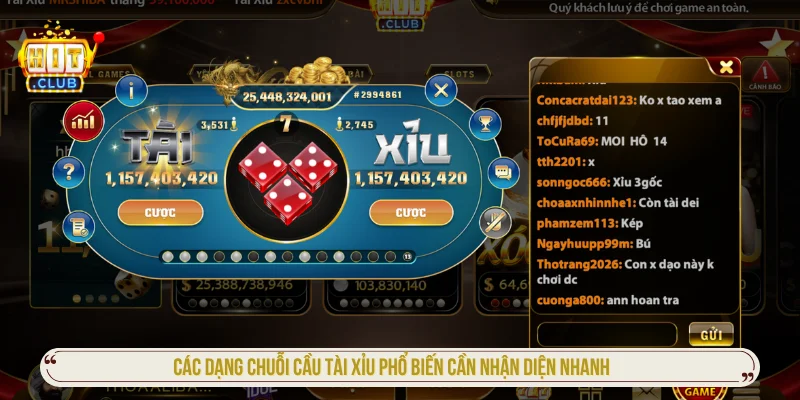 Chuỗi Cầu Tài Xỉu HITCLUB Và Chiến Thuật Cược Hay Nhất Chuỗi cầu tài xỉu HITCLUB cần biết